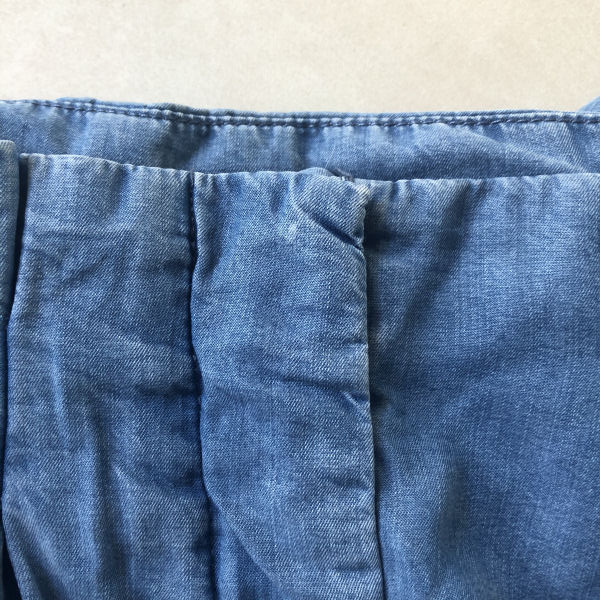New Woolworths Edition Medium Blue Paper Bag Pants with Fabric Belt ...