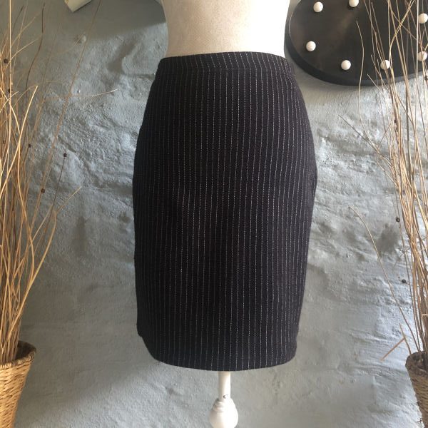 Pre-loved Woolworths Black & White Pin Stripe Fitted Skirt - Artefacts ...