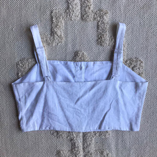 Pre-loved Cotton On White Button Down Wide Strap Crop Top - Artefacts ...
